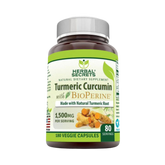 Herbal Secrets, Turmeric Curcumin with Bioperine Dietary Supplement, 1500 Mg, 180 Veggie Capsules